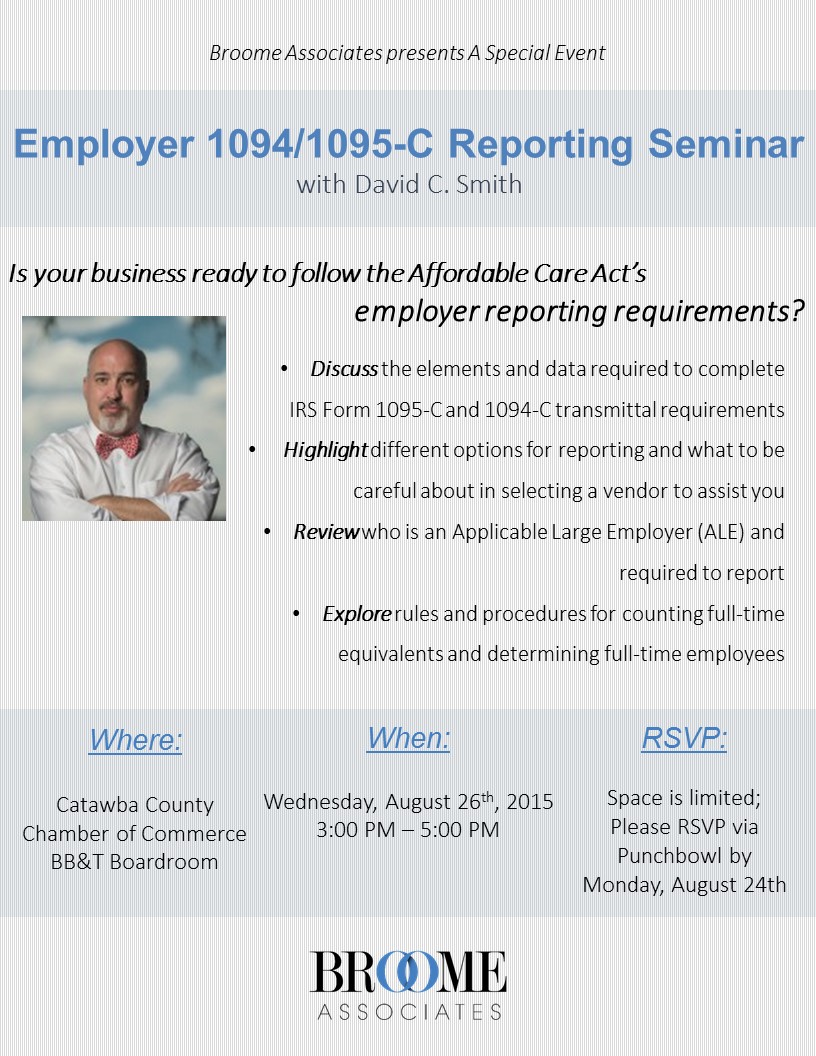 Broome Associates August 2015 1095 Flyer Legacy